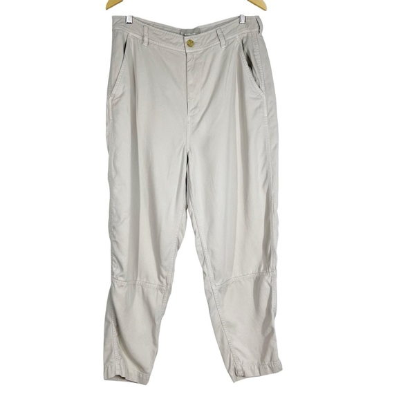 EVERLANE Lightweight Tapered Leg Flat Front Women's size 12 Pants - Picture 1 of 7